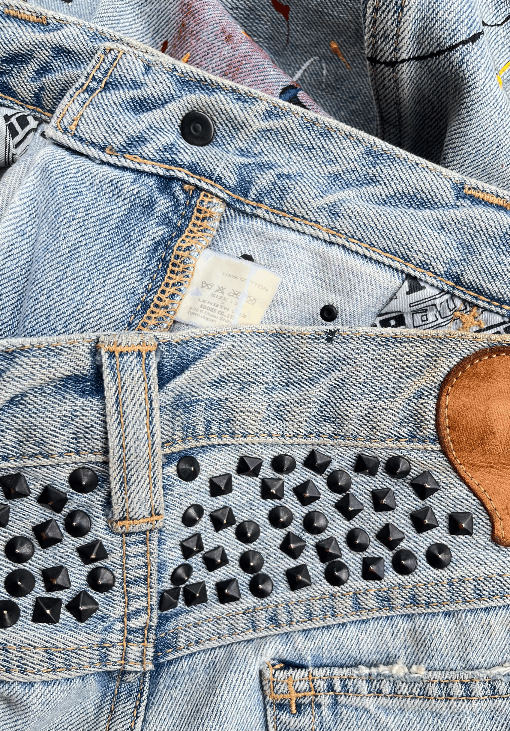 06 Number (N)ine Studded Painter Denim - 3 | neverlandsupply